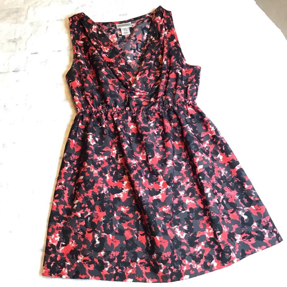 Motherhood Maternity Tank Blouse - Red -Size Small - Picture 2 of 6